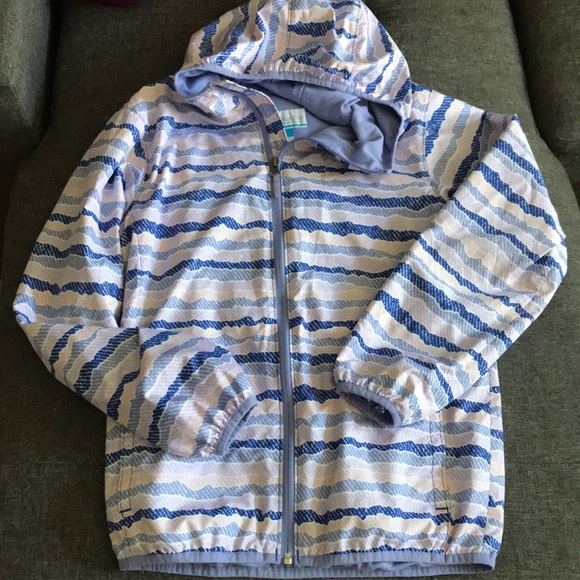 Columbia Girls L Jacket w adjustable hood gd condition - Picture 1 of 4